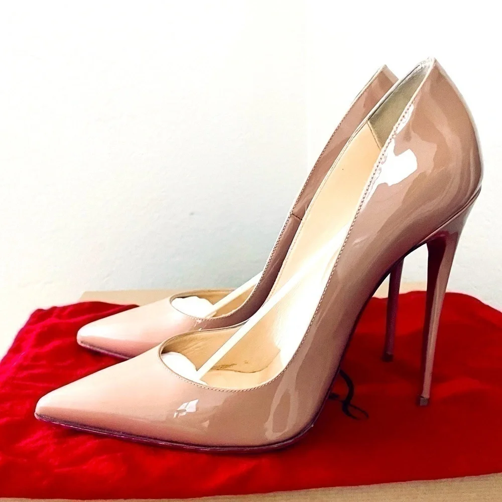 Christian Louboutin “So Kate” stiletto 120mm Nude Patent leather, EU 40.5